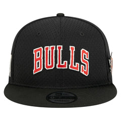 Chicago Bulls Post-Up Pin Mesh 9FIFTY Snapback Hat - Black cheap