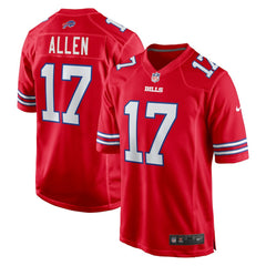 Josh Allen Buffalo Bills Alternate Game Jersey - Red online