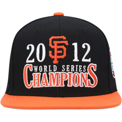 San Francisco Giants World Series Champs Snapback Hat Black