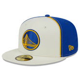 Golden State Warriors Piped Pop Panel 59FIFTY Fitted Hat sale - Cream for sale