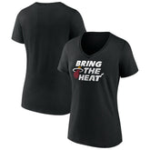 Miami Heat Women's Team Pride V-Neck T-Shirt - Black shop