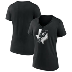 San Antonio Spurs Women's Team Pride V-Neck T-Shirt - Black outlet