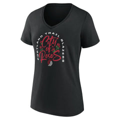 Portland Trail Blazers Women's Huddle V-Neck T-Shirt - Black cheap