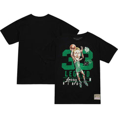 Larry Bird Boston Celtics Hardwood Classics Caricature T-Shirt - Black shop