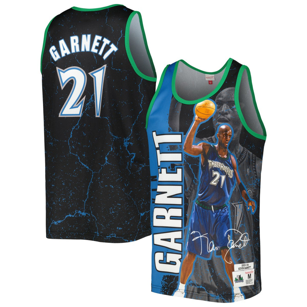 Kevin Garnett Minnesota Timberwolves 2003-04 Hardwood Classics Player Burst Tank Top - Black online