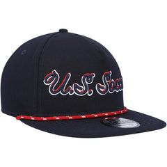 USMNT New Era Script Golfer Adjustable Hat - Navy outlet