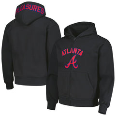 Atlanta Braves PLEASURES Opening Day Full-Zip Hoodie Black