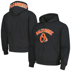 Baltimore Orioles PLEASURES Opening Day Full-Zip Hoodie Black
