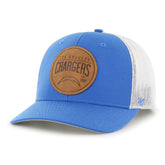 Los Angeles Chargers '47 Leather Head Flex Hat - Powder Blue discount