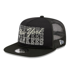 New York Yankees Street Team A-Frame Trucker 9FIFTY Snapback Hat Black