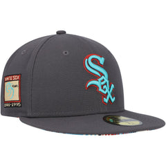 Chicago White Sox Print Undervisor 59FIFTY Fitted Hat Graphite