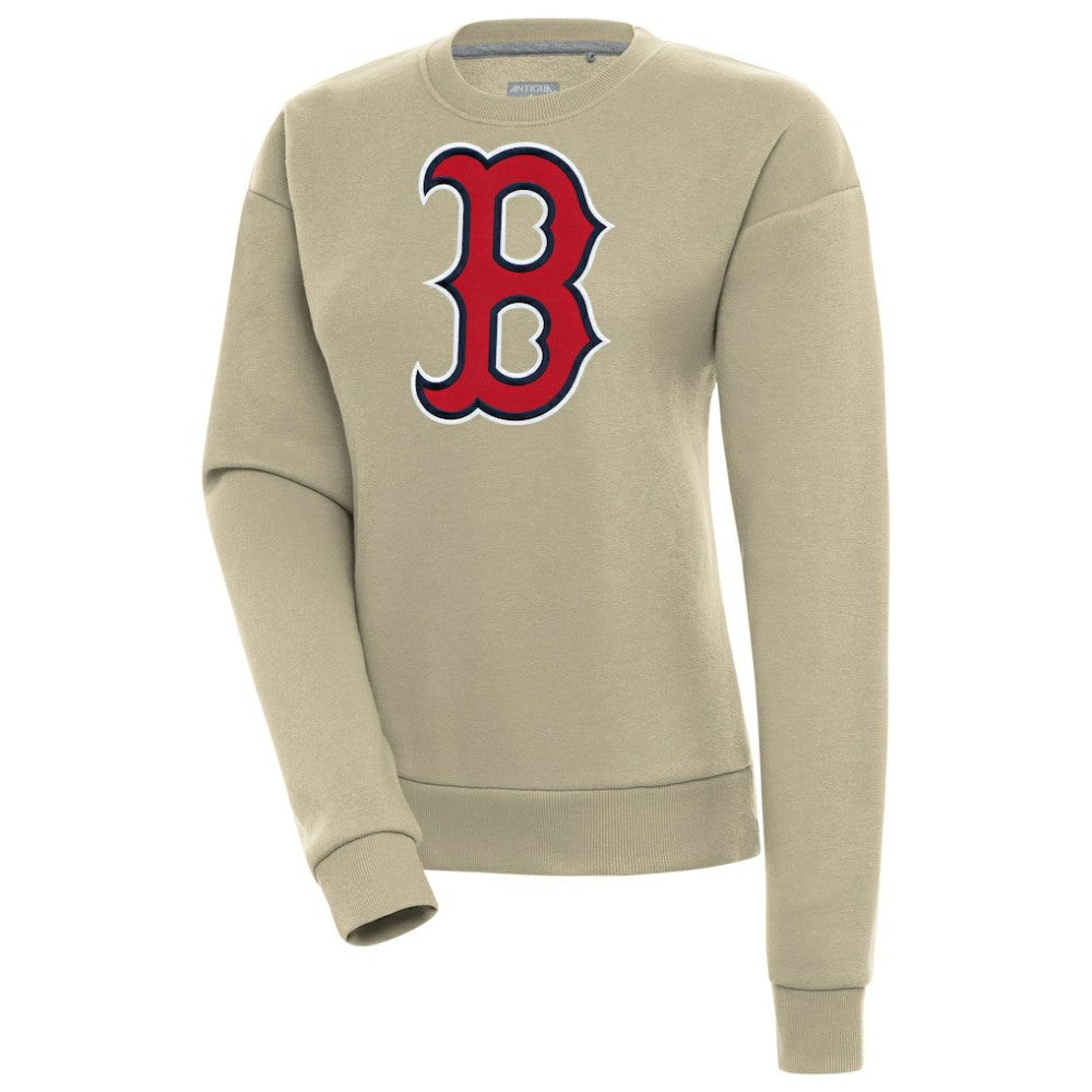 Boston Red Sox Antigua Women's Victory Pullover Sweatshirt Khaki