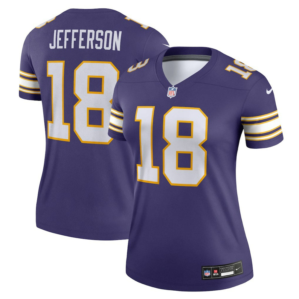Justin Jefferson Minnesota Vikings Women's Alternate Legend Player Performance Top - Purple on sale