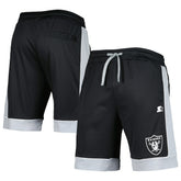 Las Vegas Raiders G-III Sports by Carl Banks Fan Favorite Fashion Shorts -Black/Silver for sale