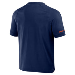 Denver Broncos NFL x Darius Rucker Collection Washed Raglan Henley T-Shirt - Navy for sale