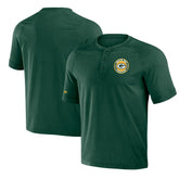 Green Bay Packers NFL x Darius Rucker Collection Washed Raglan Henley T-Shirt - Green discount