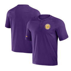 Minnesota Vikings NFL x Darius Rucker Collection Washed Raglan Henley T-Shirt - Purple for sale