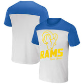 Los Angeles Rams NFL x Darius Rucker Collection Colorblocked T-Shirt - White/Royal sale