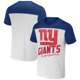New York Giants NFL x Darius Rucker Collection Colorblocked T-Shirt - Cream discount