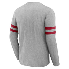 Atlanta Falcons NFL x Darius Rucker Collection Henley Long Sleeve T-Shirt - Heather Gray on sale