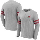 Arizona Cardinals NFL x Darius Rucker Collection Henley Long Sleeve T-Shirt - Heather Gray on sale
