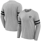 Las Vegas Raiders NFL x Darius Rucker Collection Henley Long Sleeve T-Shirt - Heather Gray online