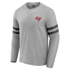 Tampa Bay Buccaneers NFL x Darius Rucker Collection Henley Long Sleeve T-Shirt - Heather Gray cheap