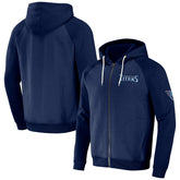 Tennessee Titans NFL x Darius Rucker Collection Raglan Full-Zip Hoodie - Navy on sale