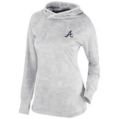 Atlanta Braves Women's Omni-Wick Sunday Ball Pullover Hoodie White