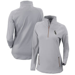 Chicago White Sox Women's Omni-Wick Outward Nine Quarter-Zip Pullover Top Gray