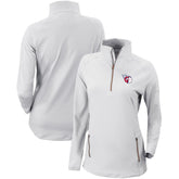 Cleveland Guardians Women's Omni-Wick Outward Nine Quarter-Zip Pullover Top White