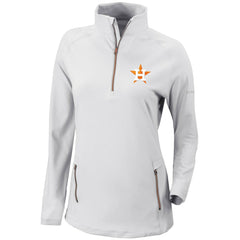 Houston Astros Women's Omni-Wick Outward Nine Quarter-Zip Pullover Top White
