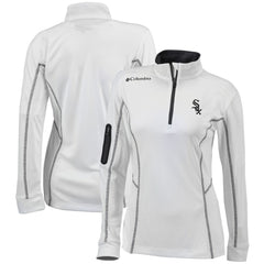 Chicago White Sox Women's Omni-Wick Shotgun Quarter-Zip Pullover Top White