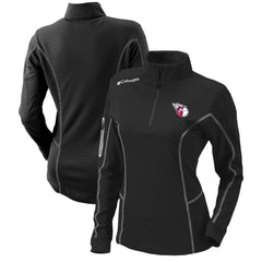 Cleveland Guardians Women's Omni-Wick Shotgun Quarter-Zip Pullover Top Black