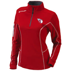 Cleveland Guardians Women's Omni-Wick Shotgun Quarter-Zip Pullover Top Red