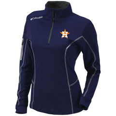 Houston Astros Women's Omni-Wick Shotgun Quarter-Zip Pullover Top Navy