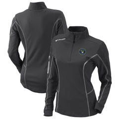 Milwaukee Brewers Women's Omni-Wick Shotgun Quarter-Zip Pullover Top Charcoal