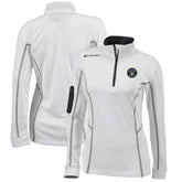 Milwaukee Brewers Women's Omni-Wick Shotgun Quarter-Zip Pullover Top White