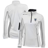 New York Mets Women's Omni-Wick Shotgun Quarter-Zip Pullover Top White