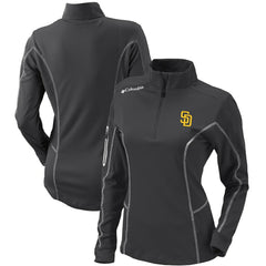 San Diego Padres Women's Omni-Wick Shotgun Quarter-Zip Pullover Top Charcoal