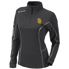 San Diego Padres Women's Omni-Wick Shotgun Quarter-Zip Pullover Top Charcoal