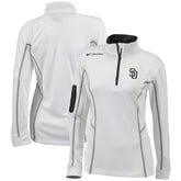 San Diego Padres Women's Omni-Wick Shotgun Quarter-Zip Pullover Top White