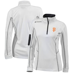 San Francisco Giants Women's Omni-Wick Shotgun Quarter-Zip Pullover Top White