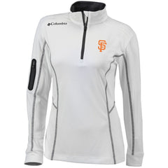 San Francisco Giants Women's Omni-Wick Shotgun Quarter-Zip Pullover Top White