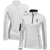Seattle Mariners Women's Omni-Wick Shotgun Quarter-Zip Pullover Top White