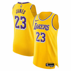 LeBron James Los Angeles Lakers Authentic Jersey - Icon Edition - Gold on sale