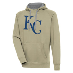 Kansas City Royals Antigua Victory Pullover Hoodie Khaki