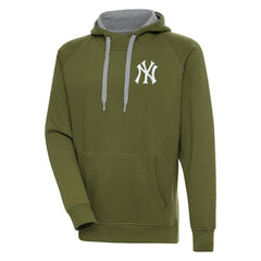 New York Yankees Antigua Victory Pullover Hoodie Olive