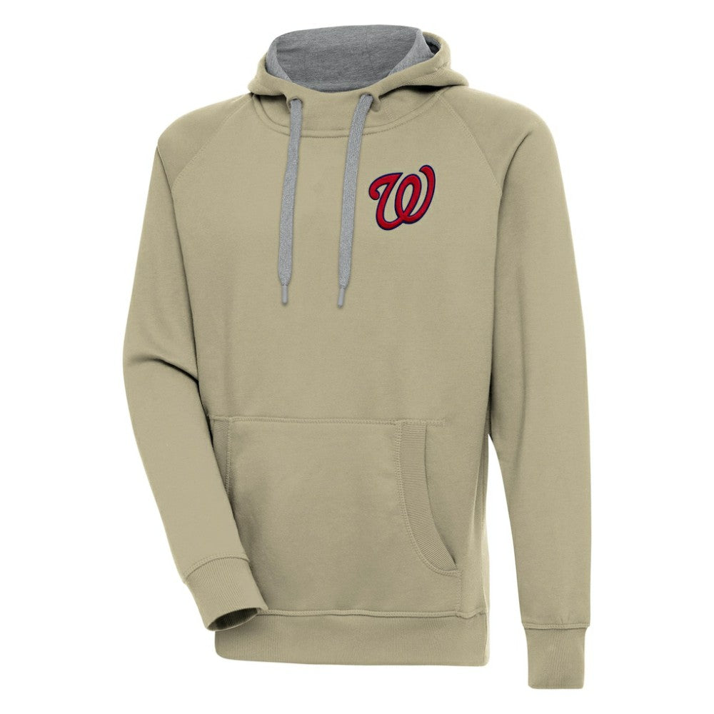 Washington Nationals Antigua Victory Pullover Hoodie Khaki