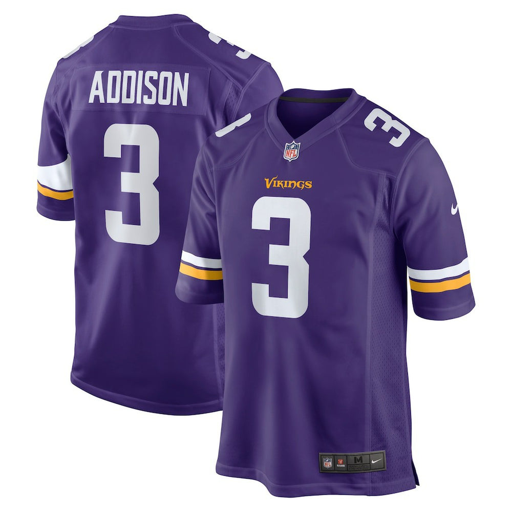 Jordan Addison Minnesota Vikings Game Jersey - Purple discount